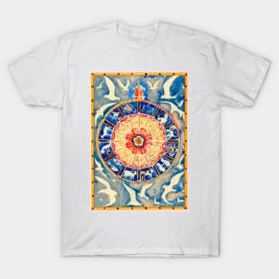 Zodiac Signs in a Circle 19th Century Dutch T-Shirt